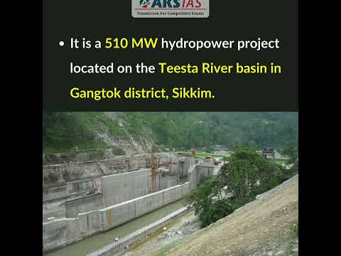 Teesta-V Hydropower Station #upsc #aksias #iascoaching