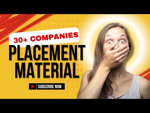 Placement Material for 30+companies, TCS, Accenture , Wipro, Capgemini , HCL, Deloitte