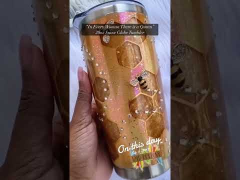 In Every Woman There is a Queen 👸🏾👑 #snowglobe #epoxy #glitter #resin #diy #diycrafts #crafts