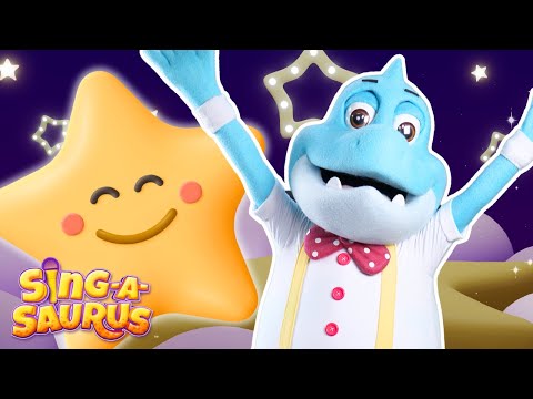 Twinkle Twinkle Little Star ✨🎶  Nursery Rhyme Lullaby | Dinosaurs for kids 🦖🦕 - Sing-A-Saurus!