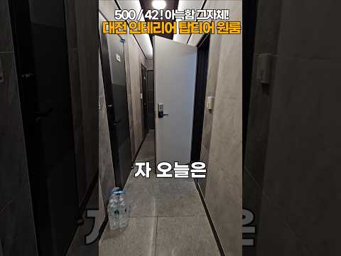 대전 개현실적인 월세 42 원룸