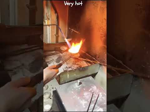 Gold smelting&modeling #shorts #gold #jewellery #modeling #handmade #jewelry #processing #smelting