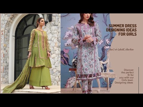 New Trendy Lawn Dress Design Ideas 2024 For girls