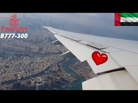 Emirates Boeing 777-300--Push Back-Taxing Takeoff From Dubai