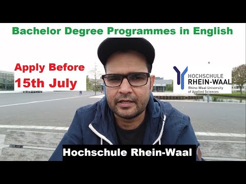 Bachelor Degrees Offered in English Hochschule Rhein-Waal Germany (URDU VLOG)