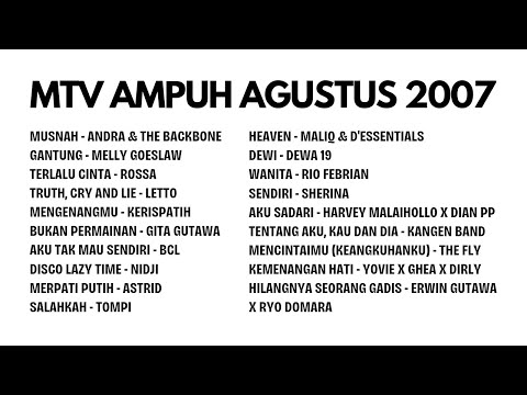 CHART MTV AMPUH AGUSTUS 2007