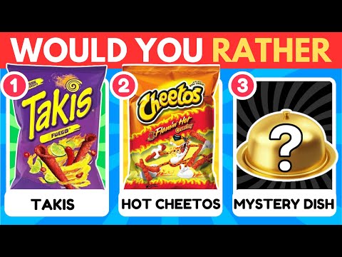 Would You Rather Mystery Dish | Snacks & Junk Food Edition 🍕🍽️