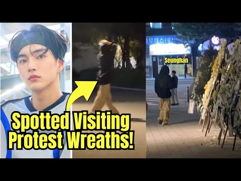 Former RIIZE’s Seunghan Allegedly Spotted Visiting Fans Protest Wreaths at SM Entertainment