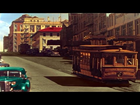 Unseen San fransisco 1930s In color [60fps,Remastered] w/sound design added