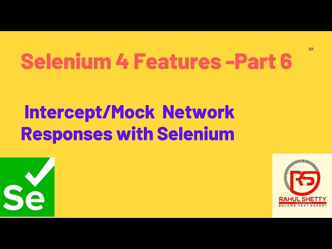 #6 - Intercept Network /API Responses with Selenium Chrome dev tools