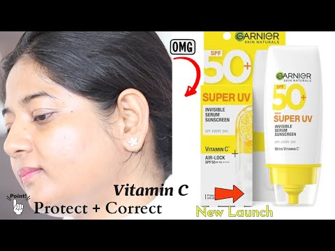 Garnier Super UV Invisible Serum Sunscreen Review | No White Cast, For Broad Spectrum  Brighten Skin