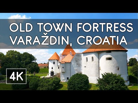 Walking Tour: Old Town Fortress (Stari Grad), Varaždin, Croatia - 4K UHD Virtual Travel