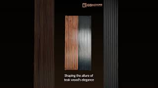 Black & Natural Colour Groove Door | GSM Doors