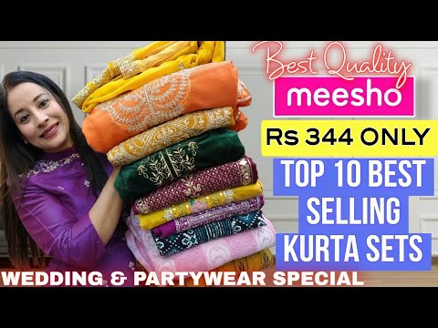 👉10+ Meesho TOP SELLING Kurti/Kurta Dupatta set/Cord Set Haul Starting 344 #meesho #meeshohaul #haul