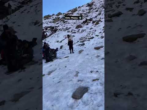 Icefall in Sissu Manali | Near Atal Tunnel | #shorts #manali #vishalsaraf