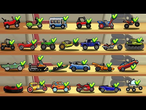 I FINALLY MAXED ALL MY VEHICLES - Hill Climb Racing 2