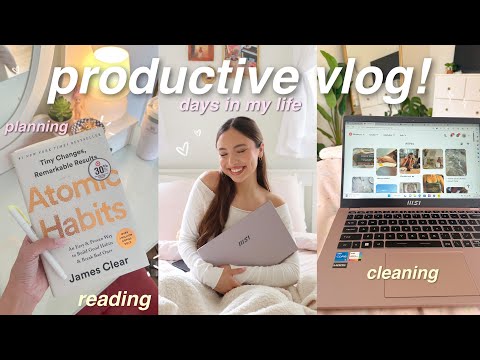 PRODUCTIVE VLOG! 🌱 days in my life: grocery shopping, reading, cleaning, etc