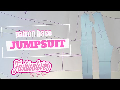 Molde base para jumpsuit | enterizo | o mono #patronaje #diseñodemodas #fashionlover