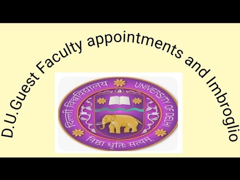 Delhi  University - Guest Faculty - Rule 13 of UGC Regulation