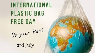 | No Plastic Bag Day | Plastic is toxic| #3rdJuly | #shorts |  #youtubeshorts | #savetheplanet |