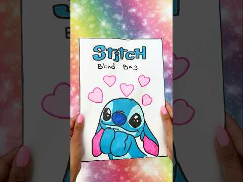 Stitch Blind Bag!💙💜 #blindbag #blindbags #papersquishy #papercraft #crafts #diy #shorts