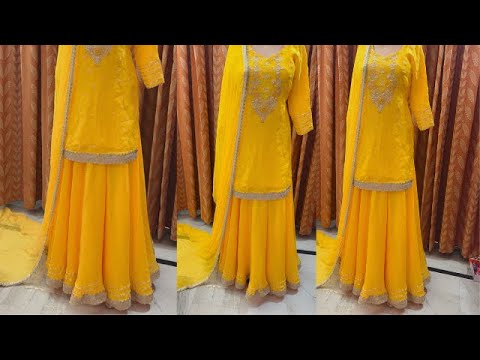 Umbrella cut lehenga cutting and stitching लेहेंगा बनाना सीखे /double circle lehenga/lehenga sewing