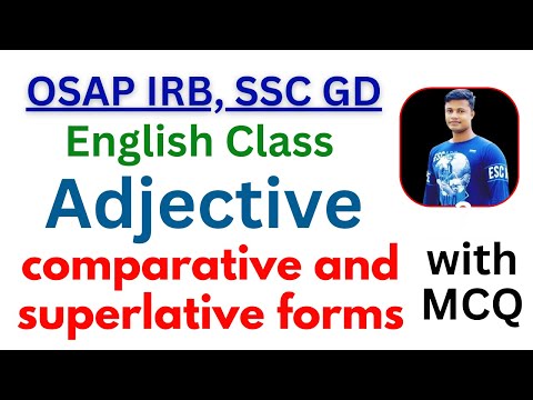 English Class 21 Adjective with their comparative and superlative forms