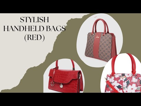 Red handheld bags