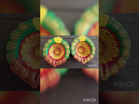 Diya Decoration Ideas for Diwali 🪔Diwali decoration ideas #Home Decore#Diwali Craft