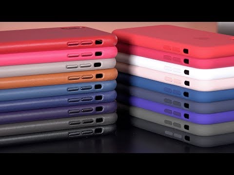 Apple iPhone X Silicone vs Leather Cases (All Colors!)