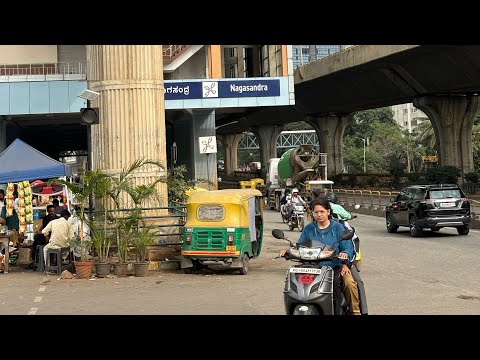 Nagasandra Metro Station Bangalore | *last metro station in Bangalore* Red Light Area Market Tour