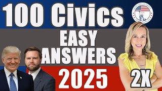 2025 U.S. Citizenship Official USCIS 100 Civics Questions 2008 version v7R2 #citizenshipwithjackie