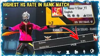 Highest Headshot Rate in Indian Region | Highest Headshot Rate In Free Fire