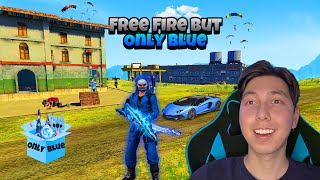 Free Fire but only Blue 🍷🗿 Only Blue Challenge 💙 - Mehdix Free Fire