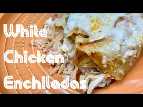 Creamy White Chicken Enchiladas | How to Make Chicken Enchiladas | Tex-Mex Recipe