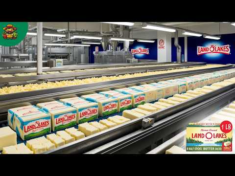 How Butter Is Made In Mega Factory With Modern Food Processing Technology