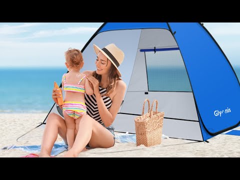 Glymnis Pop Up UPF 50+ Beach Tent | $100k Bonuses in Description