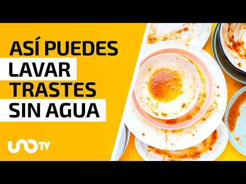 ¿Cómo lavar los platos sin agua?