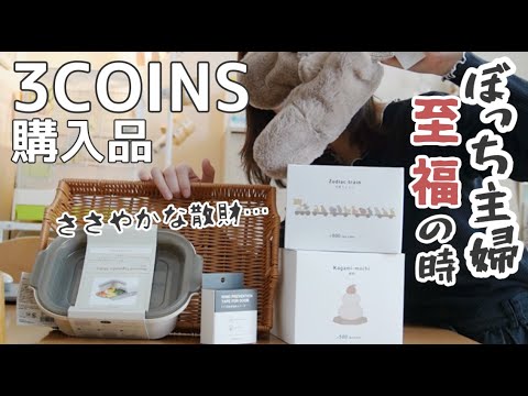 【3COINS】絶不調だった12月、プチ散財で幸福感を得る。2023年ぼっち納めしよ【購入品紹介/ぼっち主婦/vlog】