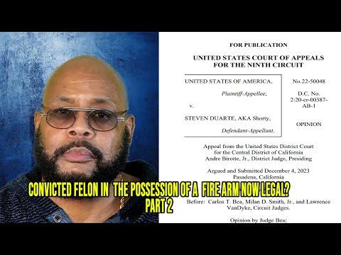 From Convicted Felon To Gun Owner? The Shocking Legal Battle: Us Vs Duarte Part 2