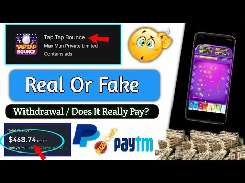 Tap Tap Bounce Withdraw - Tap Tap Bounce Real Or Fake - Tap Tap Bounce Game Review