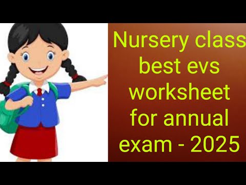 Nursery EVS Annual Exam paper 2023/nursery class teaching/nursery Exam preparation