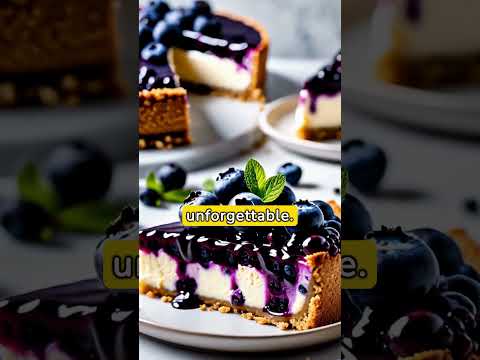 Vegan Blueberry Cheesecake #shorts