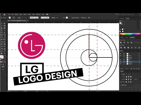 LG Logo Design Illustration - Adobe Illustrator tips - Design.lk