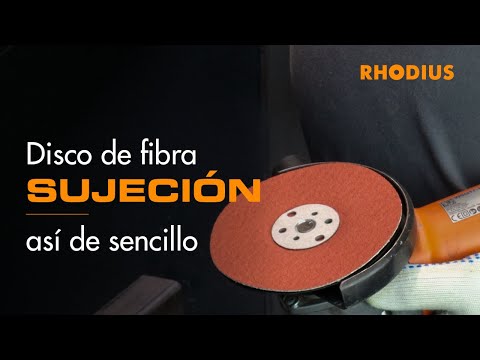 Sujetar el disco de fibra: así de sencillo