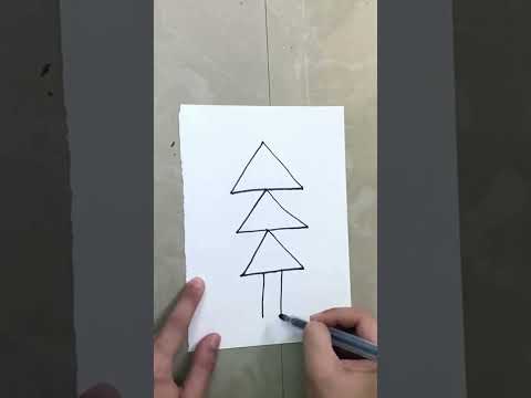 Easy Doodles for Kids | Simple Drawing for Beginners | How to draw a XMAS TREE - Step by Step Guide