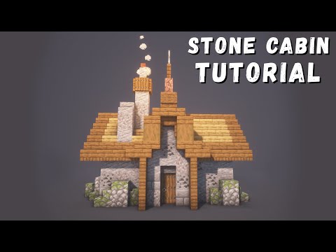 How to Build a Stone Cabin in Minecraft!