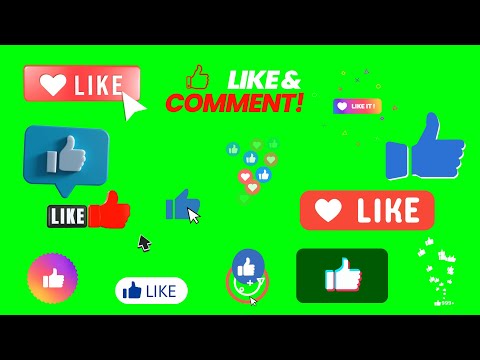 Like Button Green Screen 14 Effects | NO COPYRIGHT