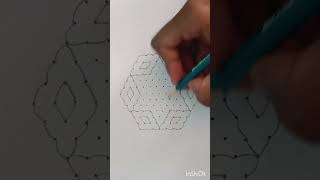 13*7 dots rangoli||muggulu|| kolam art|| easy rangoli for beginners