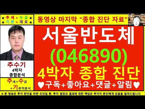 서울반도체(046890)종목진단및향후주가전망 추수기(추수)전문가